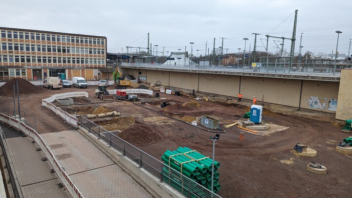 Bild der Baumaßnahme auf dem Kölner Platz