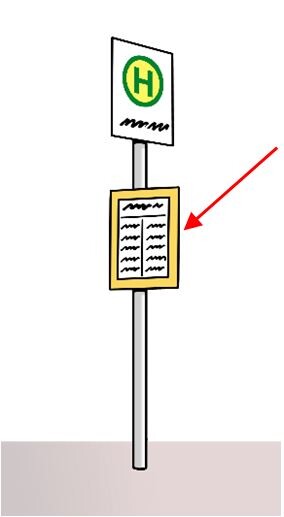 Haltestellen-Schild